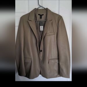 Forever 21 Faux Leather Blazer